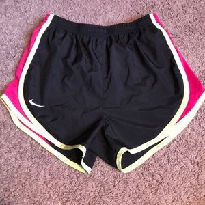 Black Nike track shorts